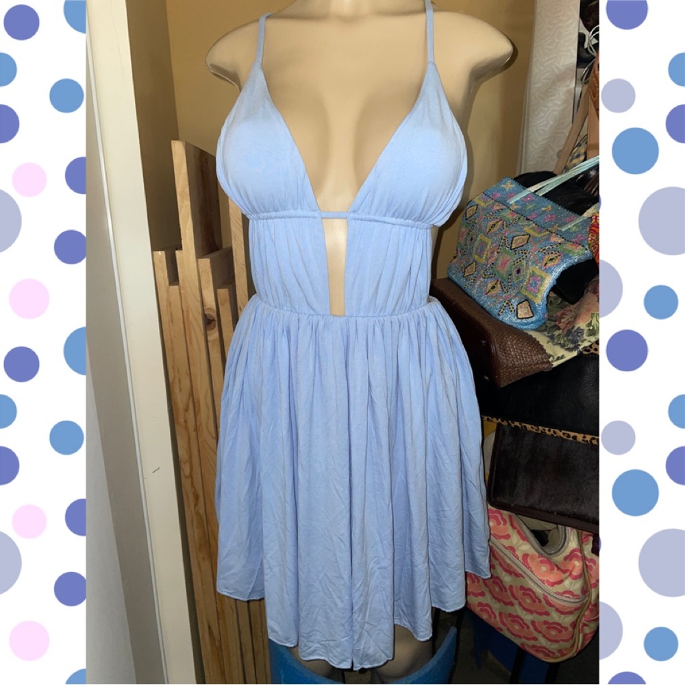 Ruched Skirt Mini Dress in Ivory. Tag attached.